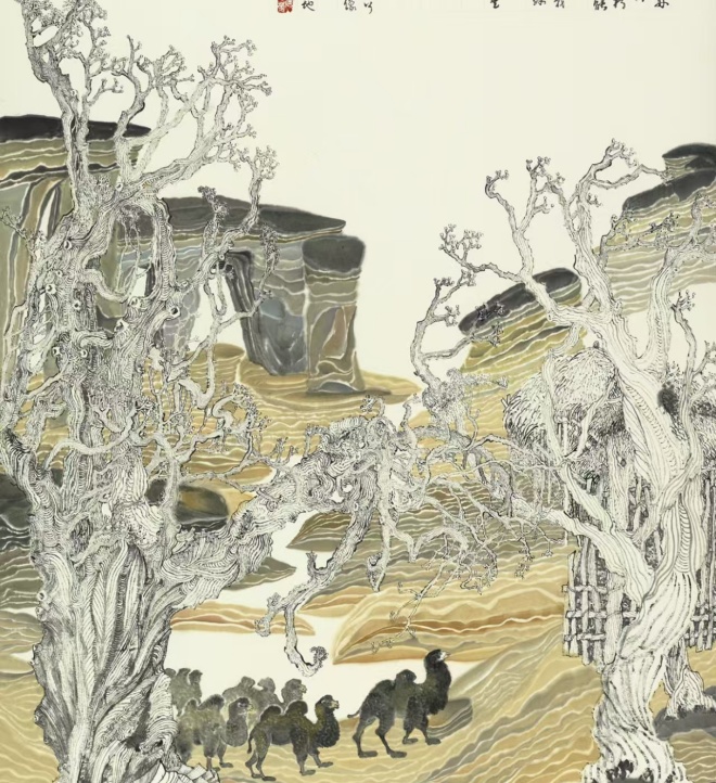 墨韻新途:康建華的藝術(shù)探索與成就(圖4) 墨韻新途:康建華的藝術(shù)探索與成就(圖4)